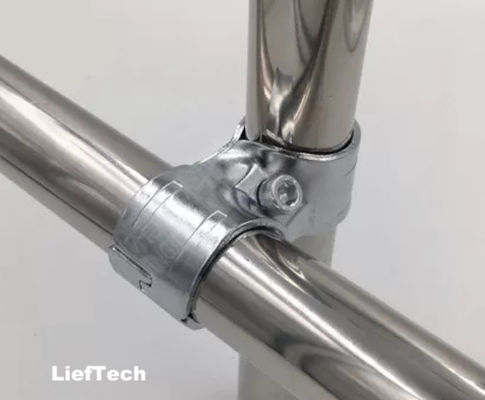 ISO9001 Chrome Plated Pipe Fittings Joint 2 Pipe Mounting Bracket
