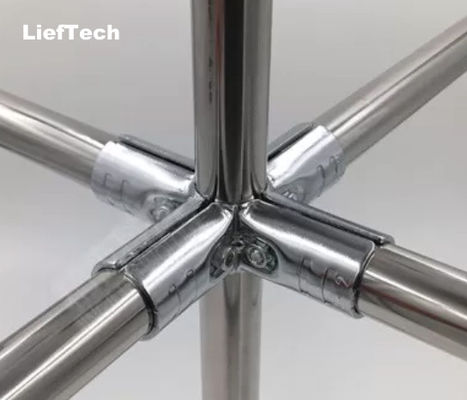 struktur sederhana Chrome Plated Pipe Connectors Steel Tubing Fittings untuk pipa 28mm