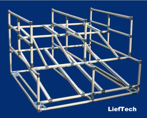 T bentuk vertikal Chrome tabung dan Fittings gabungan konektor