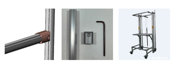 Diameter 43mm Ukuran Standar Aluminium Alloy Pipe Tube Untuk Sistem Karakuri