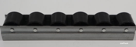 Aluminium Alloy Placon Roller Track Tinggi Kekuatan Roda Nylon