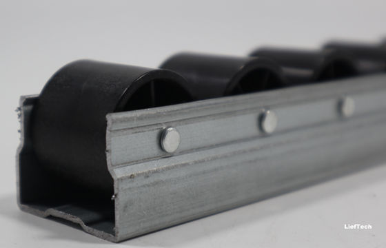 Aluminium Alloy Placon Roller Track Tinggi Kekuatan Roda Nylon