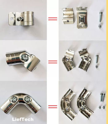 Fleksibel Chrome Plated Pipe Connectors Chrome Pipe siku 90 derajat