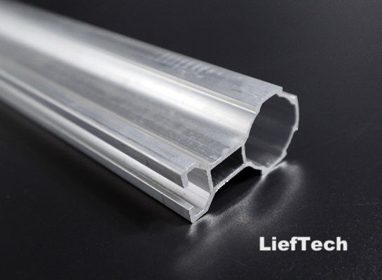 T bentuk alur Aluminium Alloy Pipe alur Aluminium Pipe OD 28mm