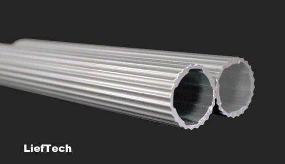 Ketebalan 1.2mm Aluminium Alloy Pipe Roller Shaft Aluminium Tube bergelombang