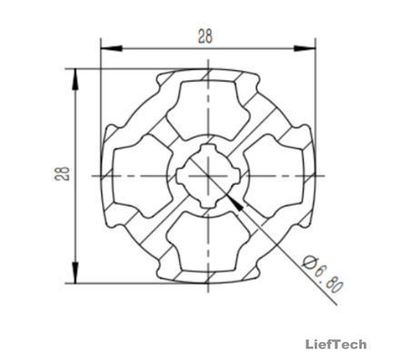 Aluminium Reinforced Lean Pipe bahan daur ulang permukaan teroksidasi
