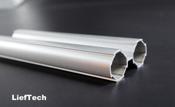 6063-T5 Alloy Aluminium Lean Pipe Double Connection Mudah dirakit