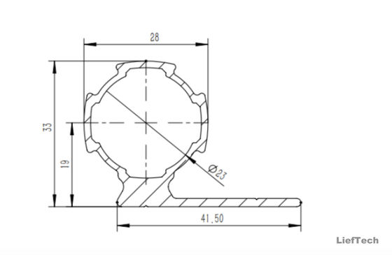 1.2mm Ketebalan Aluminium Alloy Pipe International Standard Size