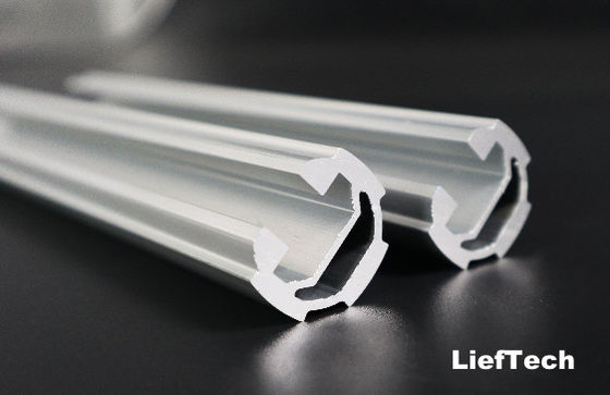 OEM 19mm Diameter Anodized Aluminium Pipe Tubing Dengan alur