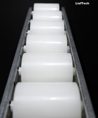 Pengangkutan 60mm Placon Roller Track 4 meter panjang standar Dengan Roda Nylon Besar