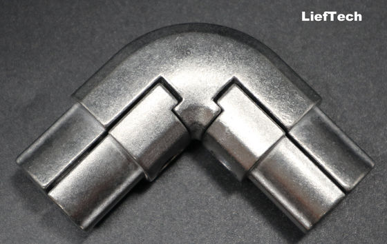 Silver Aluminium Pipe Connector Internal Aluminium Corner Connector