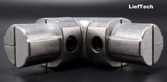 Silver Aluminium Pipe Connector Internal Aluminium Corner Connector