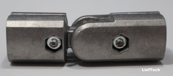 Konektor pipa aluminium gabungan 180 derajat Rotary eksternal