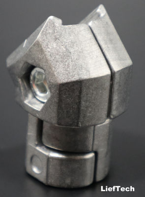 Aluminium 45 derajat Pipe Joint Fitting Frame Industri 0,052kg / pcs