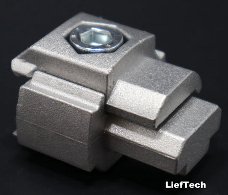 6063 T5 paduan aluminium Metal Pipe T Joint Mudah perakitan bahan daur ulang