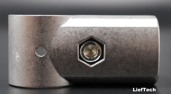 Aluminium paduan Lean Pipe Joint Connector Aksesori Karakuri berbentuk T