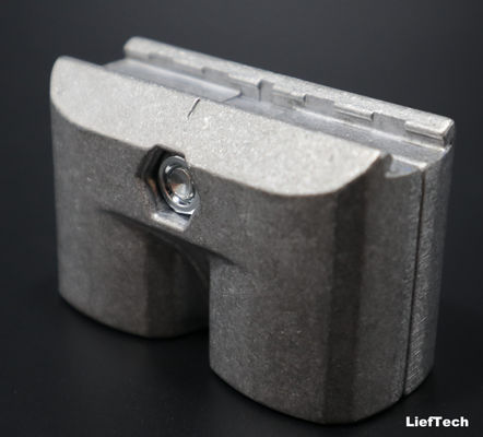 Permukaan anodisasi sendi pipa aluminium paralel lurus eksternal