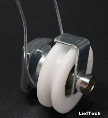 Die Casting Aluminium U Groove Pipe Wheels T Slot Profil Dengan Slider