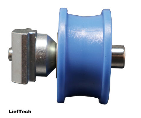 Slider Aluminium Roller Grooved untuk Tabung 28mm ISO9001