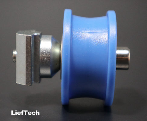 Slider Aluminium Roller Grooved untuk Tabung 28mm ISO9001