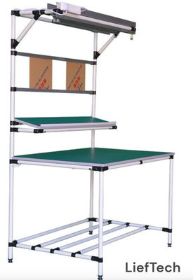 Ukuran Custom Pipe Work Bench Aluminium Alloy Rack Mount Workstation