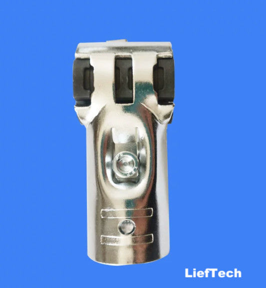 Ketebalan 2.5mm Chrome Plated Pipe Connectors Anti Static Tee Hinge Joint Set