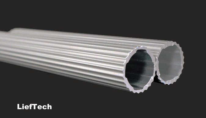Ketebalan 1.2mm Aluminium Alloy Pipe Roller Shaft Aluminium Tube bergelombang
