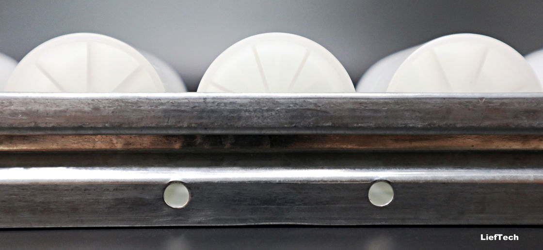 Pengangkutan 60mm Placon Roller Track 4 meter panjang standar Dengan Roda Nylon Besar