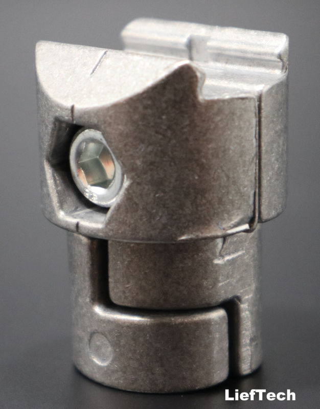 Konektor pipa paduan aluminium Perak internal jenis Tube T Joint