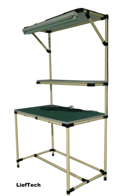 Ukuran Custom Pipe Work Bench Aluminium Alloy Rack Mount Workstation